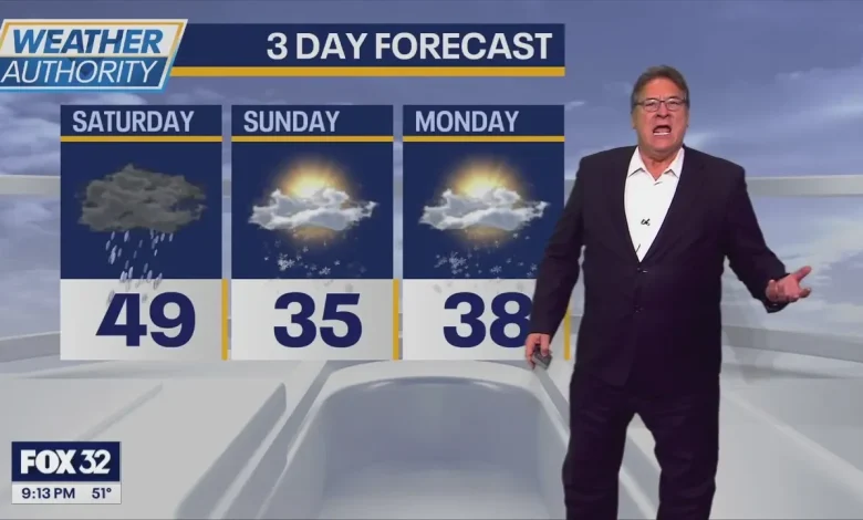 Chicago weather: Rain, snow mix expected by Sunday