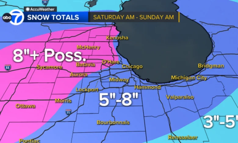 Chicago weather forecast: Several inches of snow expected Saturday | Winter Storm Warning to go into effect this weekend in IL
