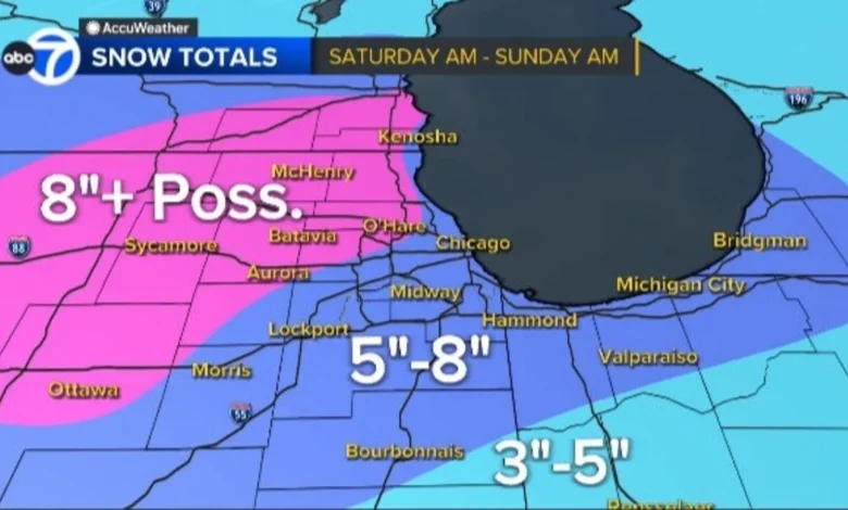 Chicago weather forecast: Several inches of snow expected Saturday | Winter Storm Watch to go into effect this weekend