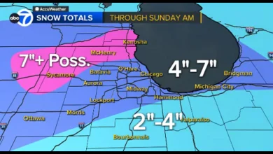 Chicago weather forecast: Wind Advisory in effect Wednesday | Several inches of snow possible Thanksgiving weekend
