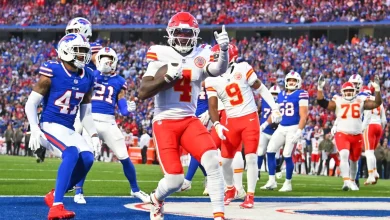 Chiefs vs. Bills: Rashee Rice evens score with first career rushing touchdown in Week 9