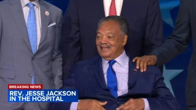Civil rights activist Rev. Jesse Jackson hospitalized in Chicago, Rainbow PUSH Coalition says