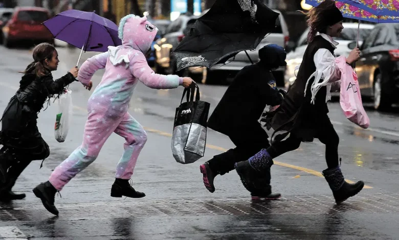 Collecte des bonbons sous la pluie: une vingtaine de millimètre encore attendue pour la soirée