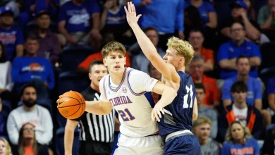 Condon's, Handlogten's Double-Doubles Spark Gators to, 104-64, win over UNF