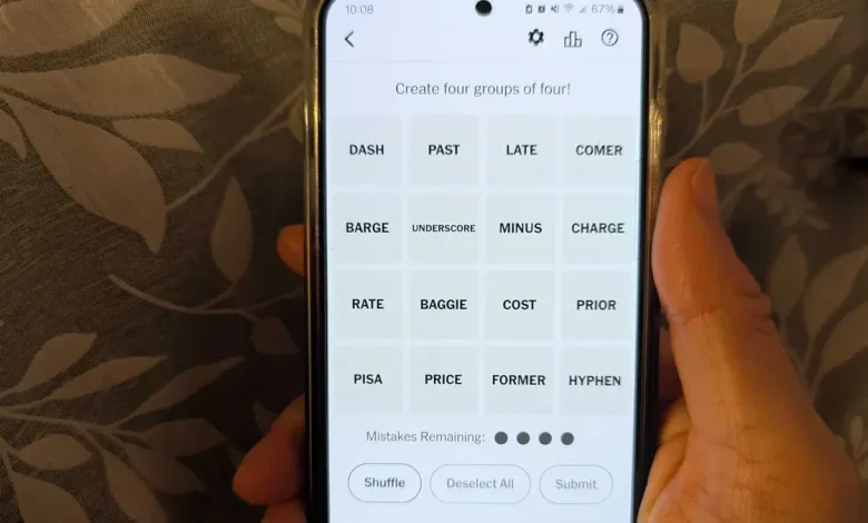 Connections hints, clues and answers on Thursday, November 20 2025