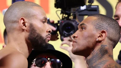 Conor Benn weighs in heavier than Chris Eubank Jr for middleweight rematch at Tottenham Hotspur stadium