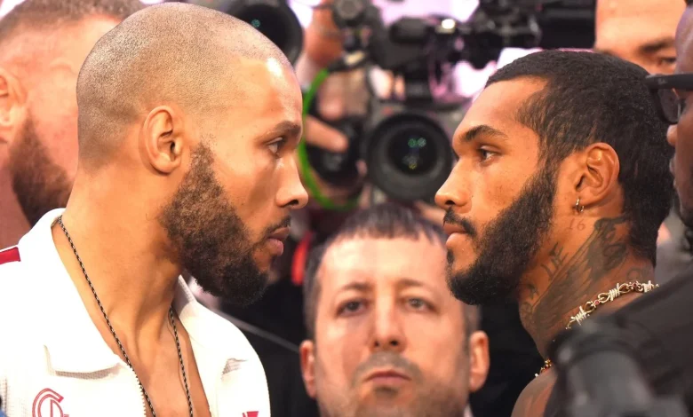 Conor Benn weighs in heavier than Chris Eubank Jr for middleweight rematch