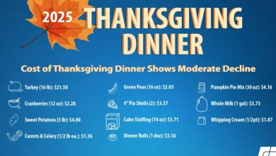 Cost of Thanksgiving Dinner Declines
