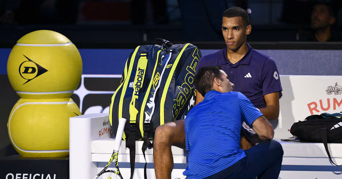 Courageux, Auger-Aliassime freiné par Sinner et son corps