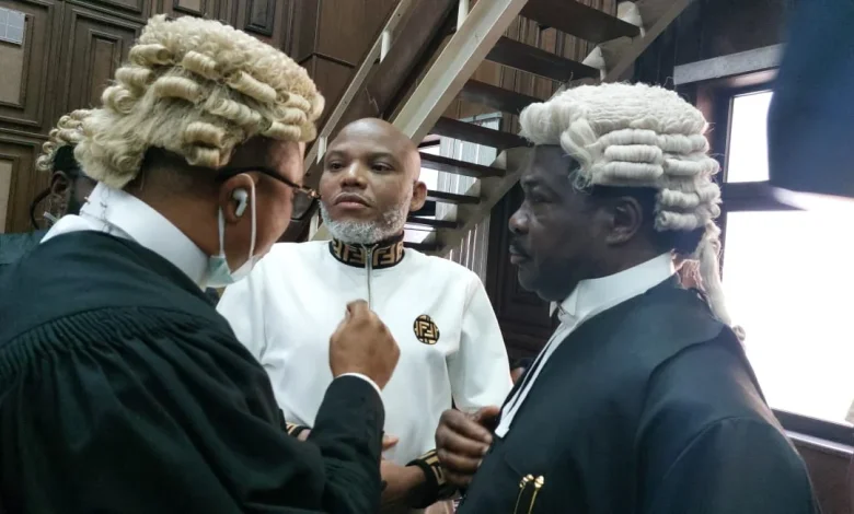 Court postpones convicted Nnamdi Kanu’s sentencing by over one hour, prosecution calls for death penalty