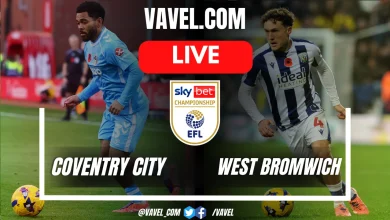 Coventry City vs West Bromwich LIVE Score Updates in EFL Championship Match