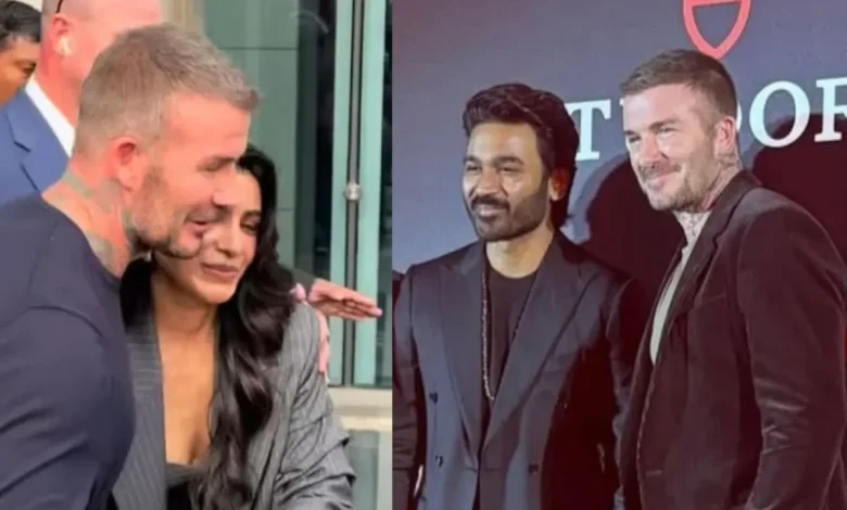 Crazy Viral: David Beckham Meets Samantha Ruth Prabhu And Dhanush During Mumbai Visit