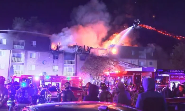 Crews battle 3-alarm fire in Blackwood section of Gloucester Township, New Jersey
