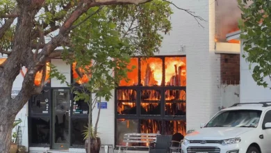 Crews battle factory fire in Sydney's Northern Beaches