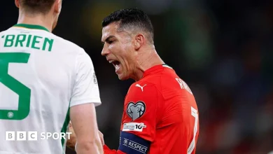 Cristiano Ronaldo: Republic of Ireland's Nathan Collins 'didn't understand' Portugal star's celebration