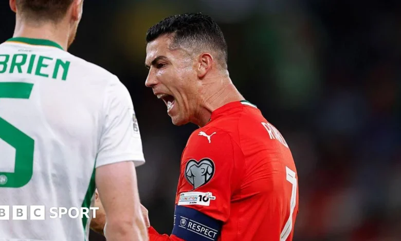 Cristiano Ronaldo: Republic of Ireland's Nathan Collins 'didn't understand' Portugal star's celebration