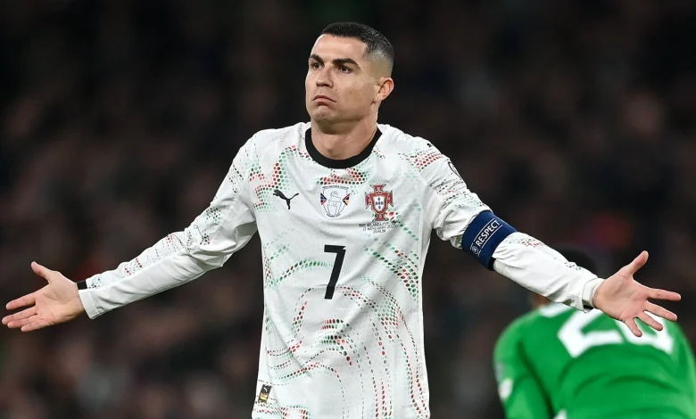 Cristiano Ronaldo lashes out and sent off for Portugal against Ireland