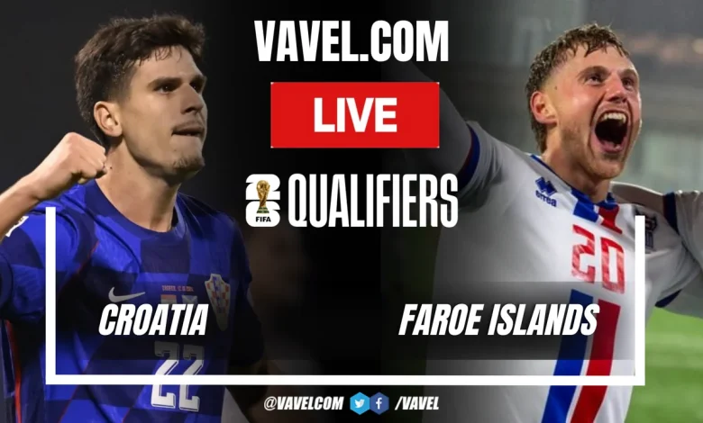 Croatia vs Faroe Islands LIVE Score Updates in 2026 World Cup Qualifiers Match