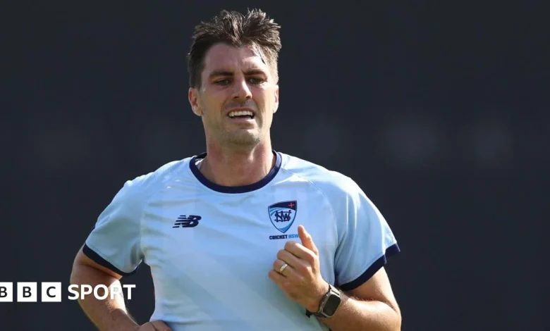 Cummins 'on track' to return for second Ashes Test