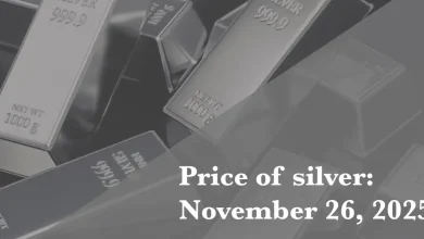 Current price of silver as of Wednesday, November 26, 2025