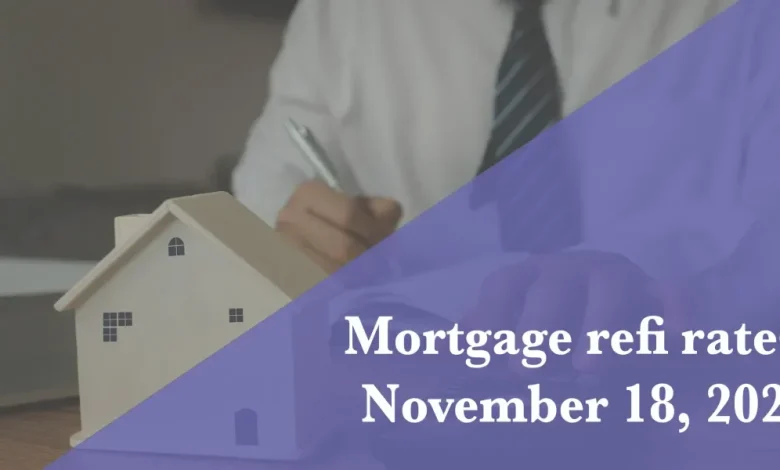Current refi mortgage rates report for Nov. 18, 2025