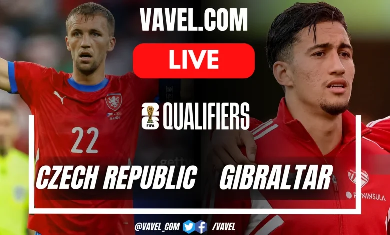Czech Republic vs Gibraltar LIVE Score Updates: halftime (5-0)