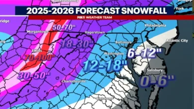 DMV Winter 2025-2026 Outlook: Earlier first snow, how much snowfall to expect