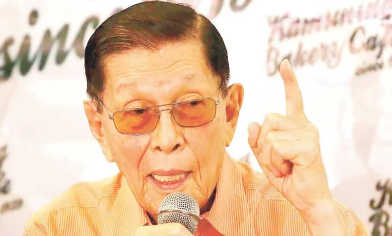 Dad still in ICU — Enrile's daughter
