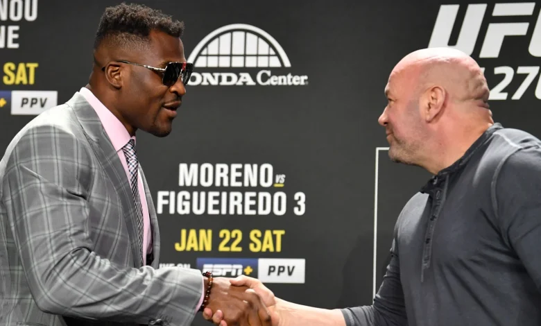 Dana White says he and Francis Ngannou nearly fought in UFC office at the height of bad blood