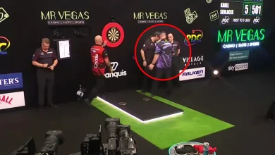 Daryl Gurney confronts referee after Grand Slam of Darts defeat to Karel Sedlacek sees him crash out early