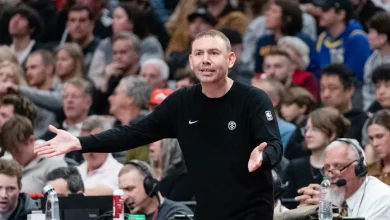 David Adelman on reach-around jump ball call in Nuggets-Blazers game: ‘We will definitely do that’