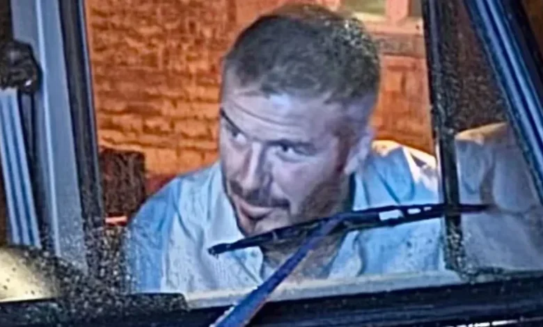 David Beckham celebrates knighthood at posh pub party with £55 bottles of bubbly and a song from son Cruz