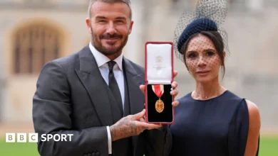 David Beckham receives knighthood for services to football and British society