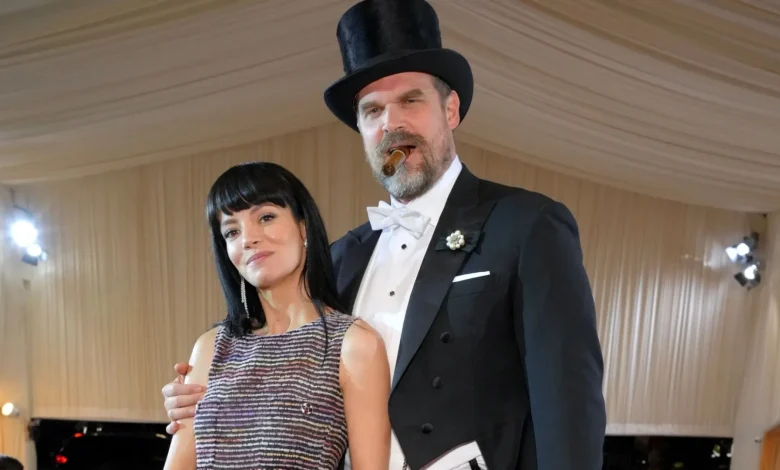 David Harbour is comforted by scandal-hit ‘twin flame’ Winona Ryder… as he reels from Lily Allen’s ‘sex pervert’ claims