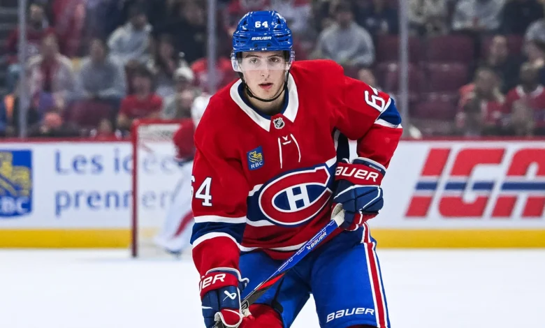 David Reinbacher scores in front of several NHL scouts