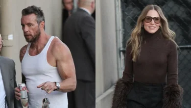 Dax Shepard Bares Buff Arms While Arriving at ‘Kimmel’ with Wife Kristen Bell for Interview Together