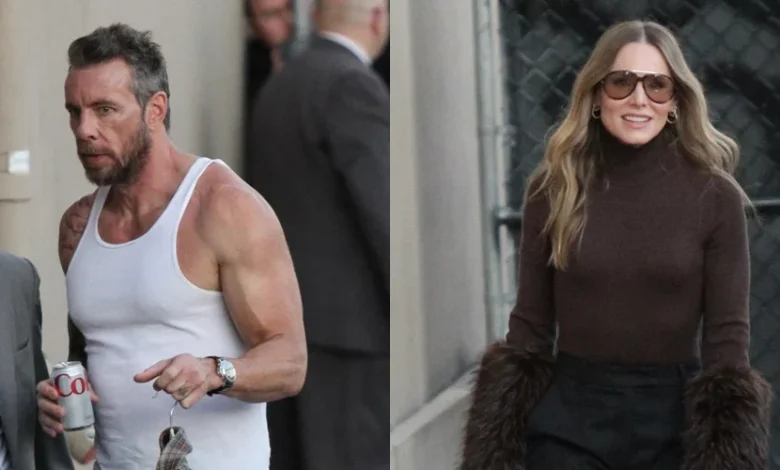 Dax Shepard Bares Buff Arms While Arriving at ‘Kimmel’ with Wife Kristen Bell for Interview Together