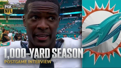 De’Von Achane BREAKS milestone with his first 1,000-yard season in the Dolphins’ win over the Saints