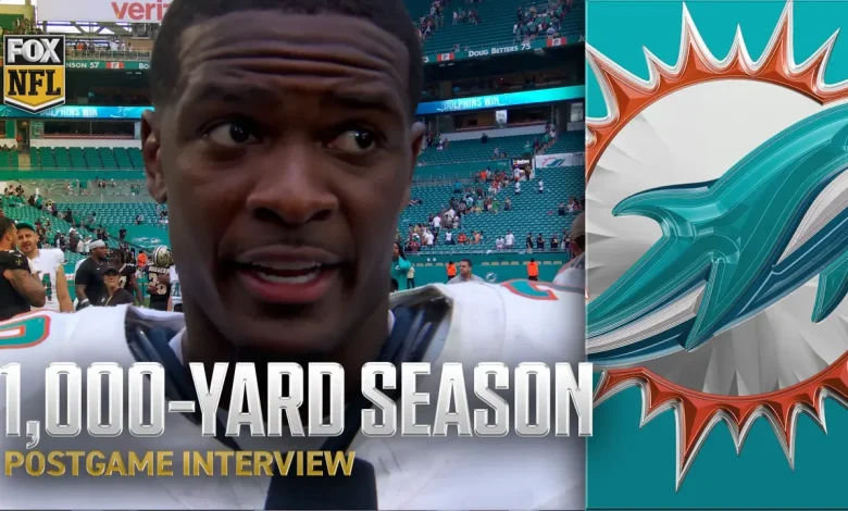 De’Von Achane BREAKS milestone with his first 1,000-yard season in the Dolphins’ win over the Saints
