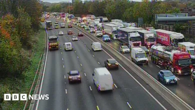 Delays of an hour after Staffordshire M6 closure due to crash