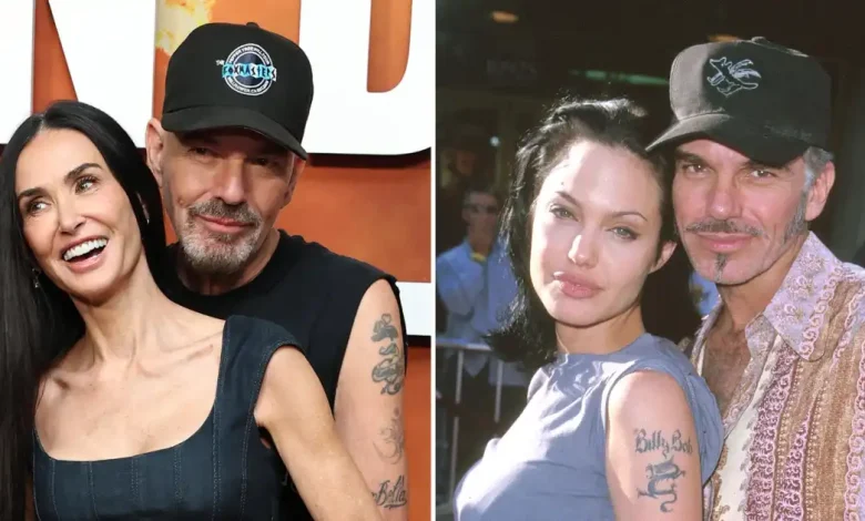 Demi Moore and Billy Bob Thornton Recreate Angelina Jolie Pose