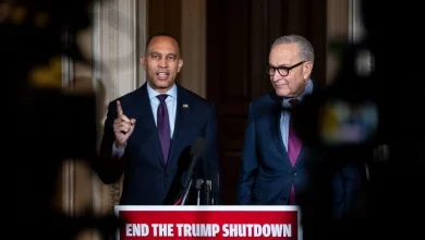 Democrats unflinching in shutdown strategy, blaming Trump with millions at risk of losing food aid