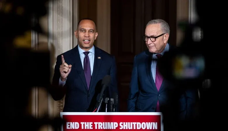 Democrats unflinching in shutdown strategy, blaming Trump with millions at risk of losing food aid