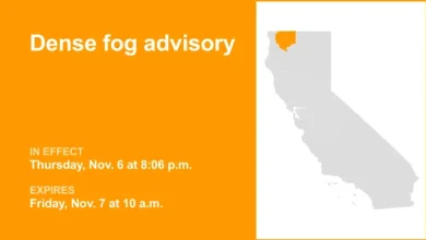 Dense fog advisory for Western Siskiyou County and Central Siskiyou County