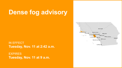 Dense fog advisory issued for Los Angeles County until Tuesday morning — quarter mile visibility