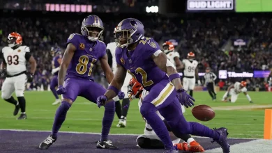 Derrick Henry passes Jim Brown in the Ravens star's run toward history