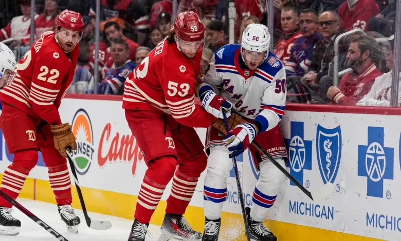 Detroit Red Wings history celebration gets ugly present in 4-1 loss to Rangers