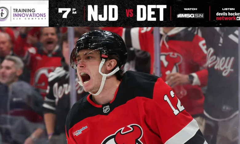 Devils Are Back at Home to Face Red Wings | PREVIEW