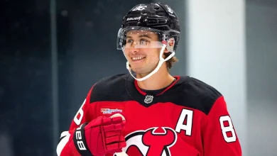 Devils' Hughes suffers 'freak' non-hockey injury