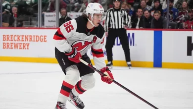 Devils' Jack Hughes sidelined after cutting hand at team dinner